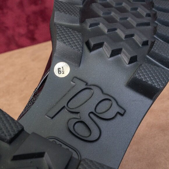 Paul Green Women Bravo Black Leather Lug Sole Fashion Tall Boots sz 9US AUS 6.5 - Picture 6 of 10